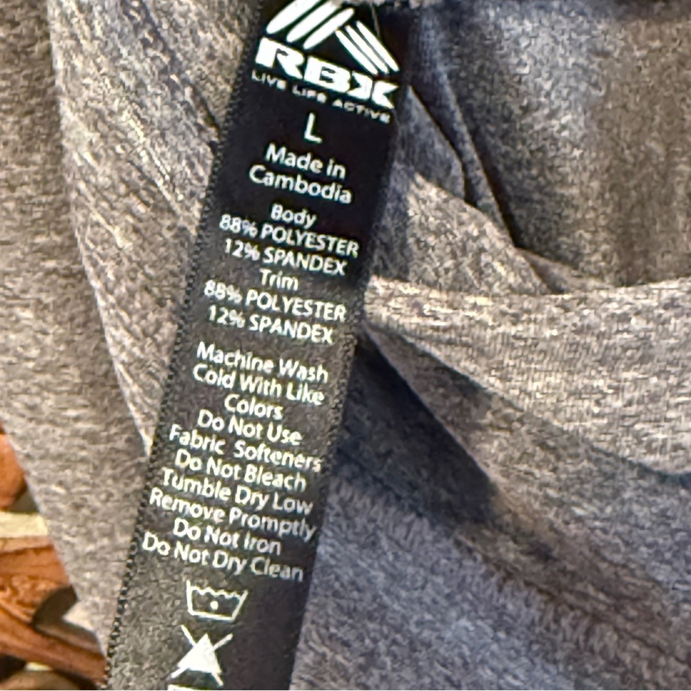RBX Heathered Charcoal Capri Leggings - Picture 5 of 5